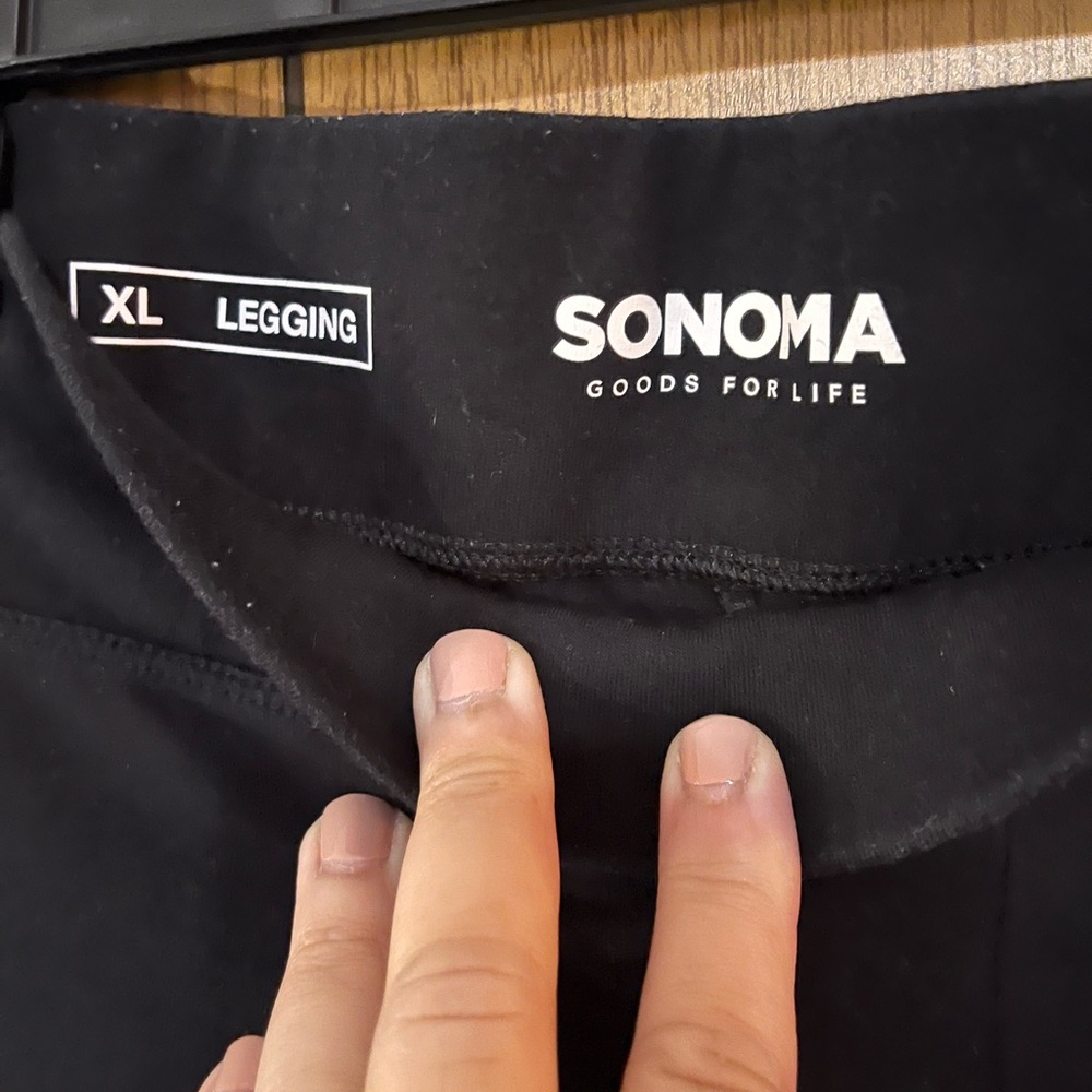 Sonoma Black Leggings XL